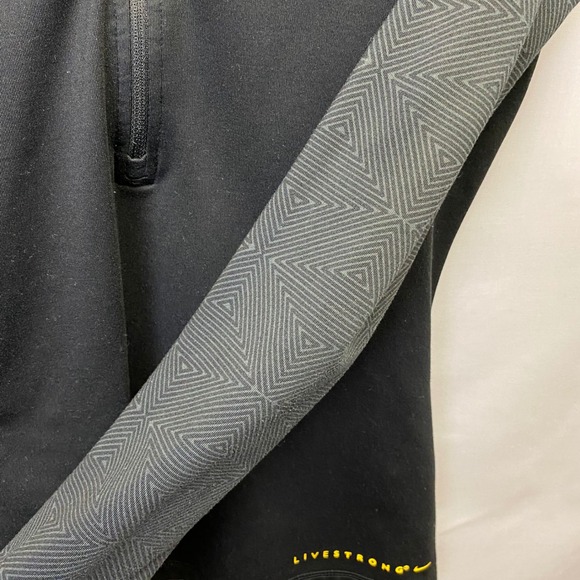 Nike Pro Livestrong Black Half Zip Pullover Athletic Running Top Women's M - Picture 5 of 7